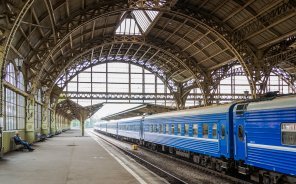 Sonidos de una estación de tren en Rusia
