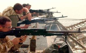 Sonidos de disparos de ametralladora